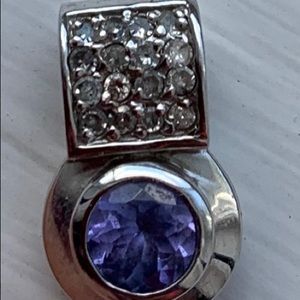 Tanzanite Pendant With Diamonds